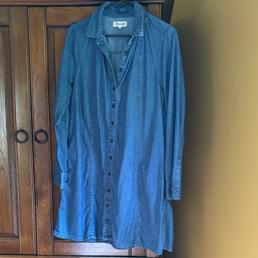 Madewell Indigo Denim Shirt Dress - Picture 5 of 5